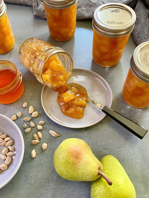 Recipe: Pear Jam with Saffron Infused Honey and Cardamom – Tarragon and Chives